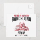 Barcelona Briefkaart (Voorkant / Achterkant)