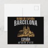 Barcelona Briefkaart (Voorkant / Achterkant)