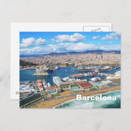 Barcelona Briefkaart (Voorkant / Achterkant)