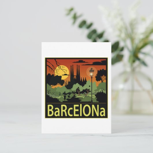 Barcelona Briefkaart (Staand voorkant)