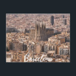Barcelona Briefkaart<br><div class="desc">Barcelona briefkaart,  Spanje briefkaart,  Europese feestdag. Barcelona,  Spanje</div>