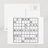 BARCELONA BRIEFKAART (Voorkant / Achterkant)