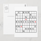 BARCELONA BRIEFKAART (Voorkant / Achterkant)