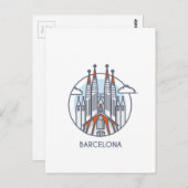 Barcelona Briefkaart (Voorkant / Achterkant)