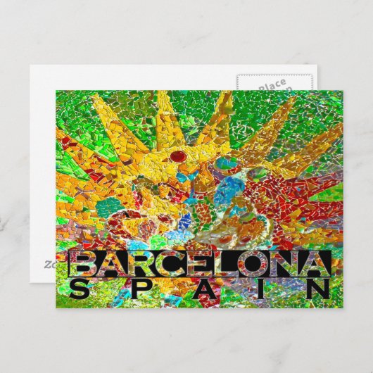 Barcelona Briefkaart (Voorkant / Achterkant)