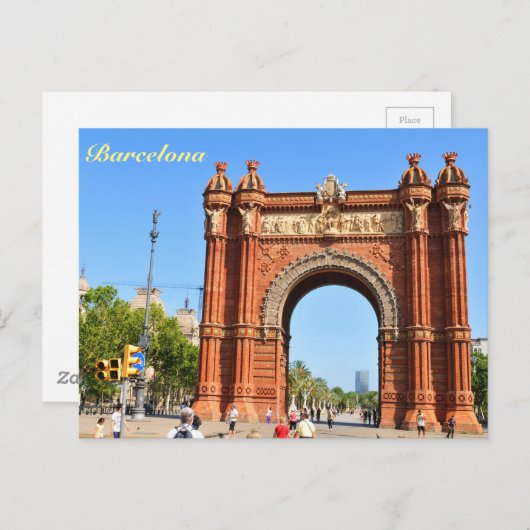 Barcelona Briefkaart (Voorkant / Achterkant)