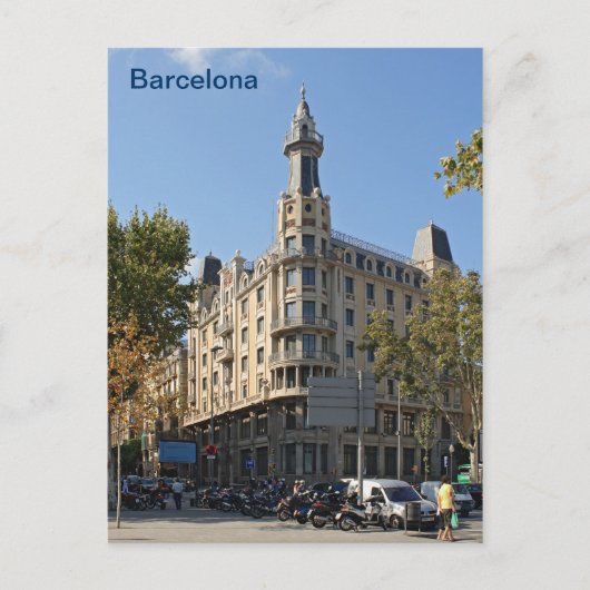 Barcelona Briefkaart (Voorkant)
