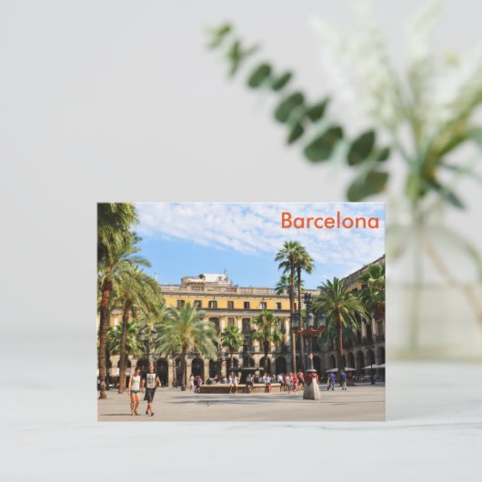 Barcelona Briefkaart (Staand voorkant)