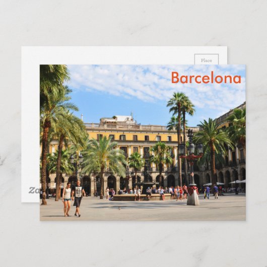 Barcelona Briefkaart (Voorkant / Achterkant)