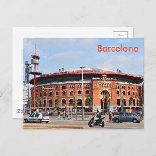 Barcelona Briefkaart (Voorkant / Achterkant)