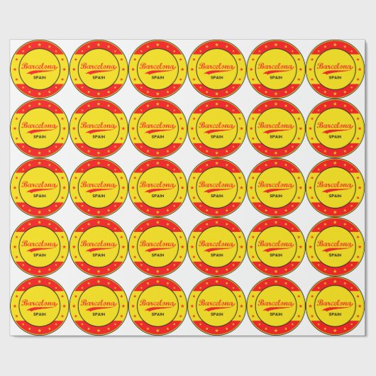 Barcelona Cadeaupapier (Vlak)