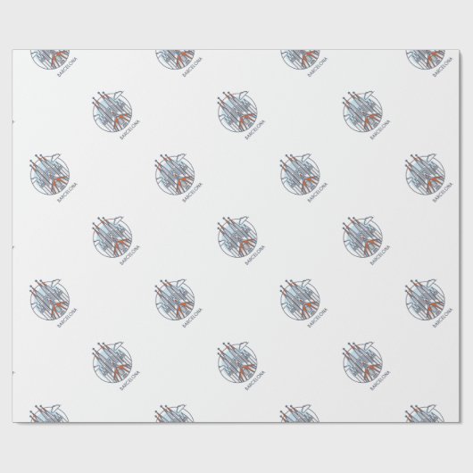 Barcelona Cadeaupapier (Vlak)