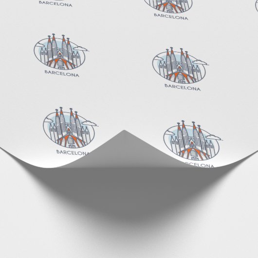 Barcelona Cadeaupapier (Hoek)