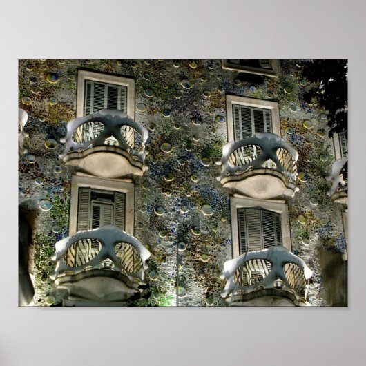 Barcelona. Casa Batllo. Poster (Voorkant)