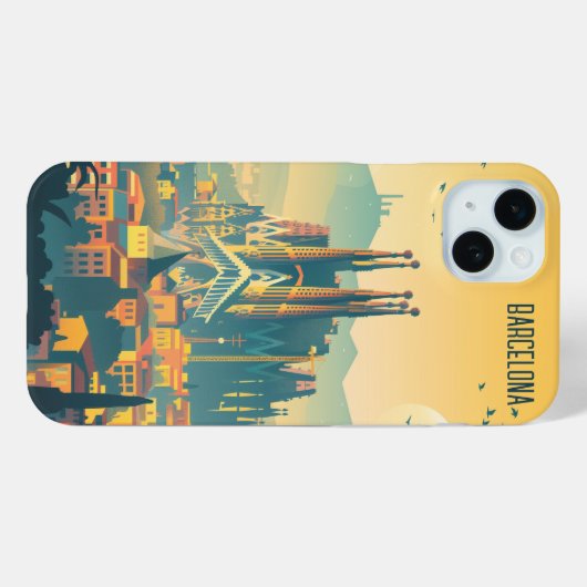 Barcelona Case-Mate iPhone Case (Achterkant (horizontaal))