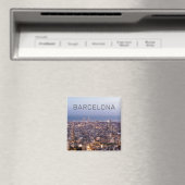 Barcelona Catalonia Sunset Skyline Spanje Cityscap Magneet (Insitu (Vaatwasser))