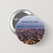 Barcelona Catalonia Sunset Skyline Spanje Cityscap