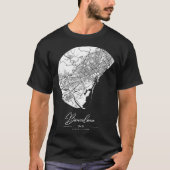 Barcelona City Map T-shirt (Voorkant)