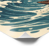 Barcelona City Monster Attack Art Print - Kaiju Perfect Poster (Hoek)