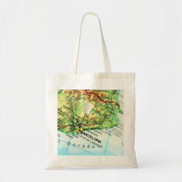Barcelona City Pin Map Tote Bag