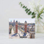 Barcelona City Spanje Briefkaart (Staand voorkant)