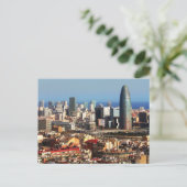 Barcelona-cityscape Briefkaart (Staand voorkant)