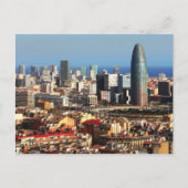 Barcelona-cityscape Briefkaart (Voorkant)