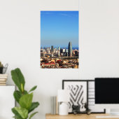 Barcelona-cityscape Poster (Thuiskantoor)