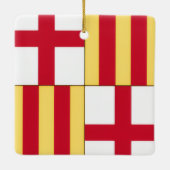 Barcelona coat of arms keramisch ornament (Achterkant)