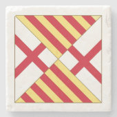 Barcelona coat of arms (without crown) stenen onderzetter (Voorkant)