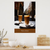 Barcelona Coffee Break Poster (Keuken)