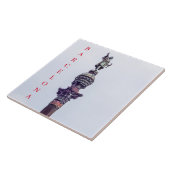 Barcelona Columbus Monument uitzicht keramische te Tegeltje (Zijkant)