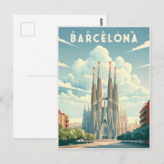 Barcelona: de bruisende stad van Spanje Briefkaart (Voorkant / Achterkant)