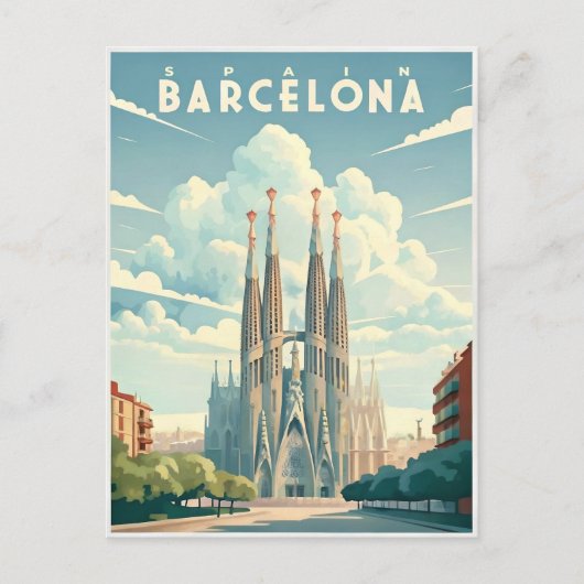 Barcelona: de bruisende stad van Spanje Briefkaart (Voorkant)