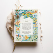 Barcelona door Gaudí geïnspireerd mozaïek bruiloft Kaart