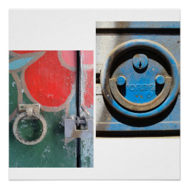 Barcelona Door Knockers, No. 001 Perfect Poster