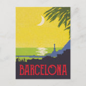 Barcelona door Night Briefkaart (Voorkant)