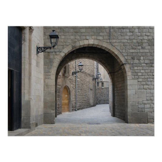 Barcelona Doorgang — Scandinavische Passage Perfect Poster (Voorkant)