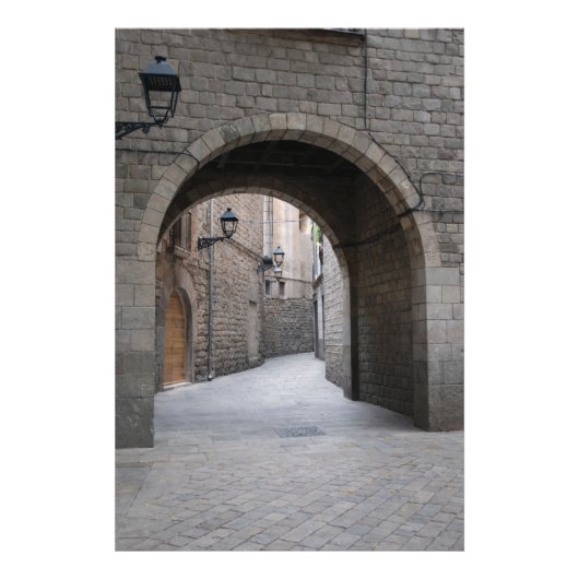Barcelona Doorgang — Vertical Passage Foto Afdruk (Voorkant)