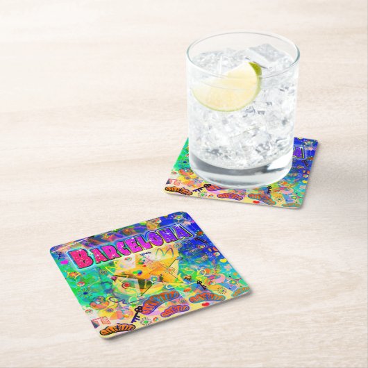 Barcelona Epoch Hour Achterbaan Kartonnen Onderzetters (Insitu)