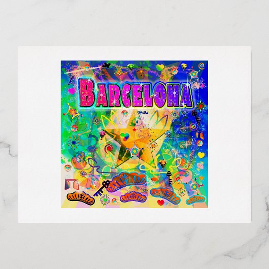 Barcelona Epoch Hour Briefkaart (Voorkant)