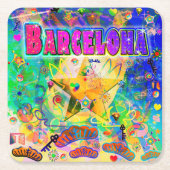 Barcelona Epoch Hour Coaster Kartonnen Onderzetters (Voorkant)