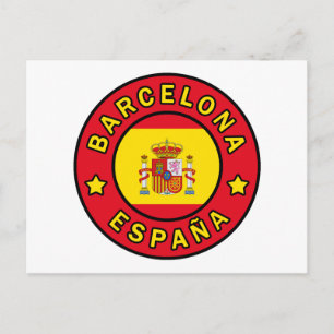 Barcelona España Briefkaart