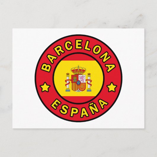 Barcelona España Briefkaart (Voorkant)