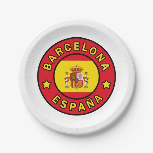 Barcelona España Papieren Bordje (Voorkant)