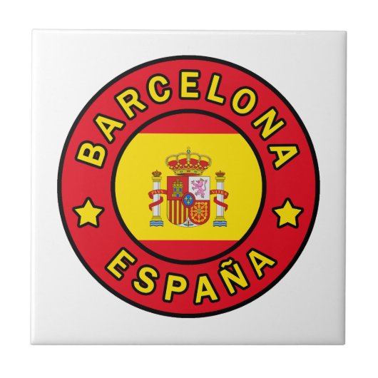 Barcelona España Tegeltje (Voorkant)
