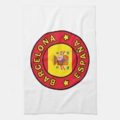 Barcelona España Theedoek (Verticaal)