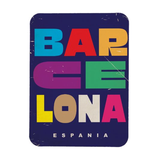 Barcelona Espania Magneet (Verticaal)