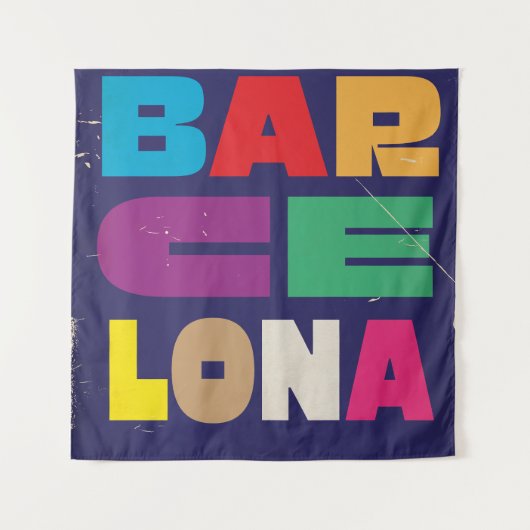 Barcelona Espania Wandkleed (Voorkant)