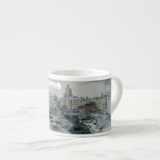 Barcelona espresso espresso kop (Voorkant rechts)